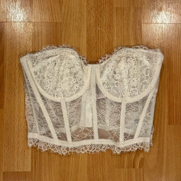 Victoria secret lace boned corset - Picture 1 of 3